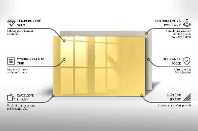 Piatto per candele di colore giallo