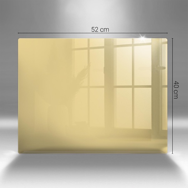 Piatto per candele di colore giallo