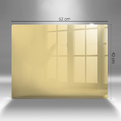 Piatto per candele di colore giallo