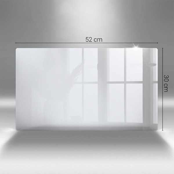 Piastra in vetro per candele tombali di colore bianco