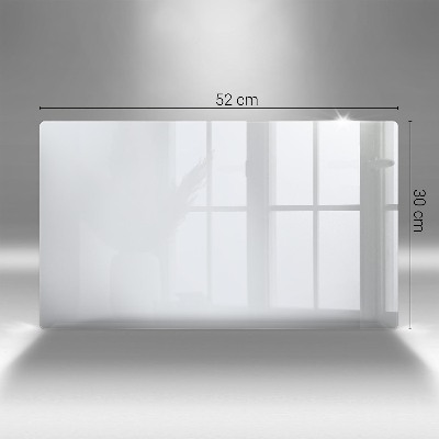 Piastra in vetro per candele tombali di colore bianco