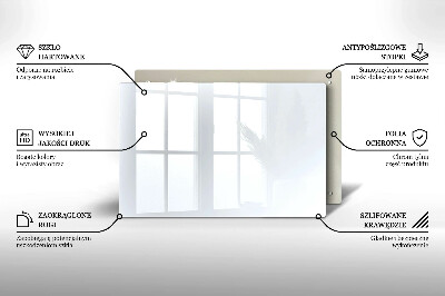 Piastra in vetro per candele tombali di colore bianco