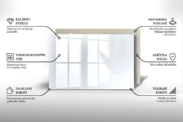 Piastra in vetro per candele tombali di colore bianco