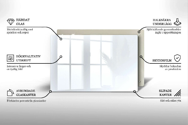 Piastra in vetro per candele tombali di colore bianco