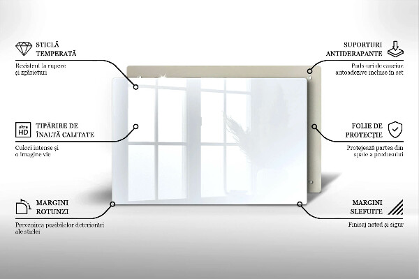 Piastra in vetro per candele tombali di colore bianco