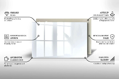 Piastra in vetro per candele tombali di colore bianco