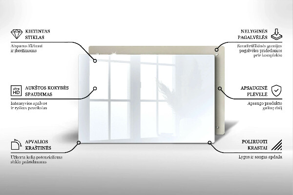 Piastra in vetro per candele tombali di colore bianco