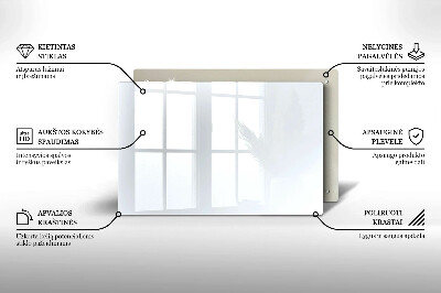 Piastra in vetro per candele tombali di colore bianco