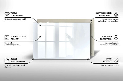 Piastra in vetro per candele tombali di colore bianco