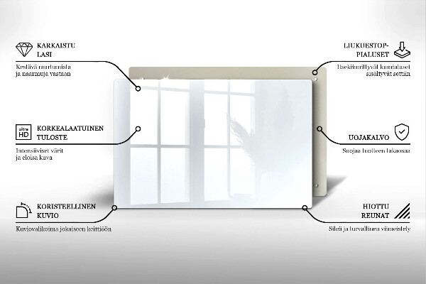 Piastra in vetro per candele tombali di colore bianco
