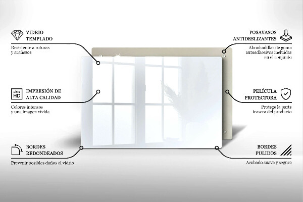 Piastra in vetro per candele tombali di colore bianco