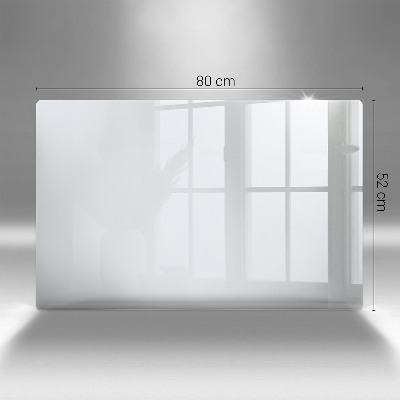 Piastra in vetro per candele tombali di colore bianco