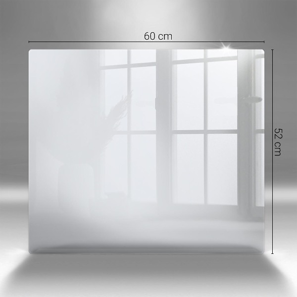 Piastra in vetro per candele tombali di colore bianco