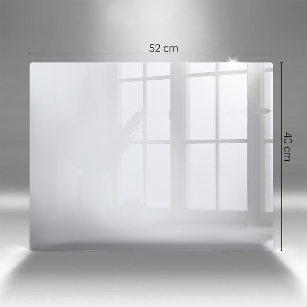 Piastra in vetro per candele tombali di colore bianco