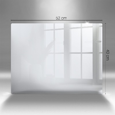 Piastra in vetro per candele tombali di colore bianco