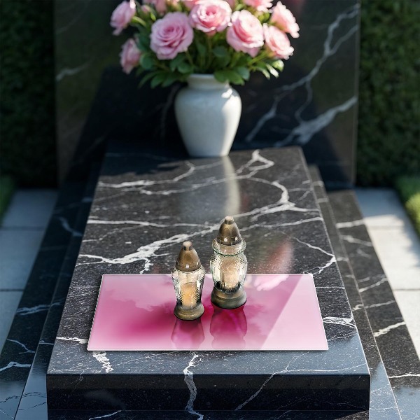 Piatto per candele di colore rosa