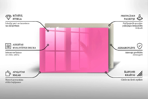 Piatto per candele di colore rosa