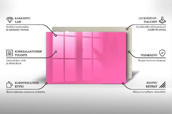 Piatto per candele di colore rosa