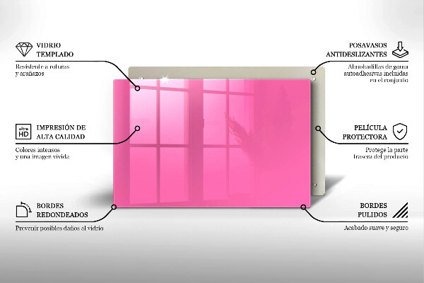 Piatto per candele di colore rosa