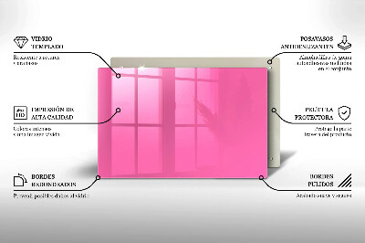 Piatto per candele di colore rosa