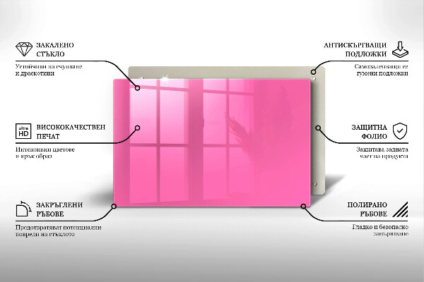 Piatto per candele di colore rosa