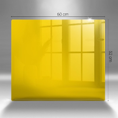 Piastra in vetro per candele tombali di colore giallo