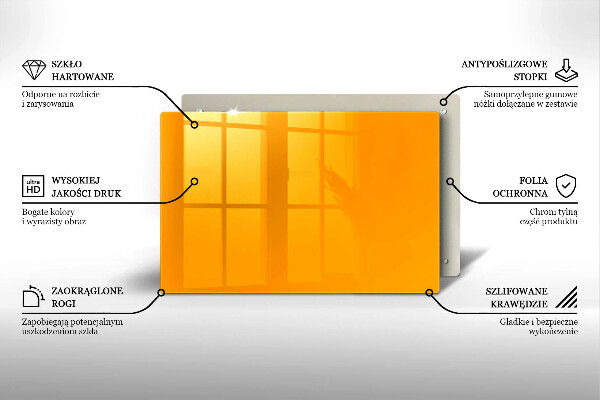 Piatto per candele di colore giallo scuro