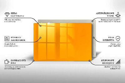 Piatto per candele di colore giallo scuro