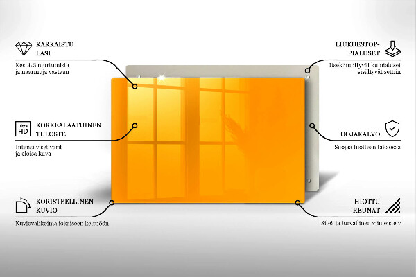 Piatto per candele di colore giallo scuro