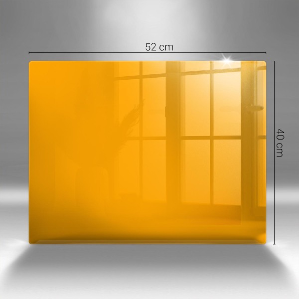 Piatto per candele di colore giallo scuro