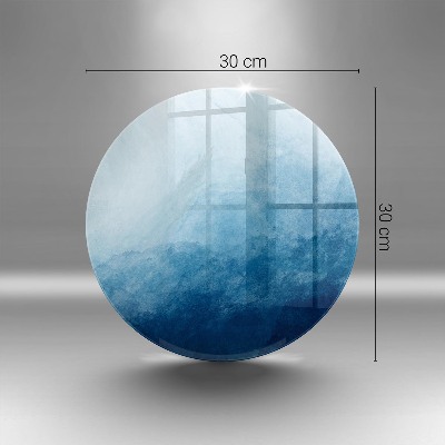 Sottobicchiere in vetro per candele tombali con motivo a sfondo astratto