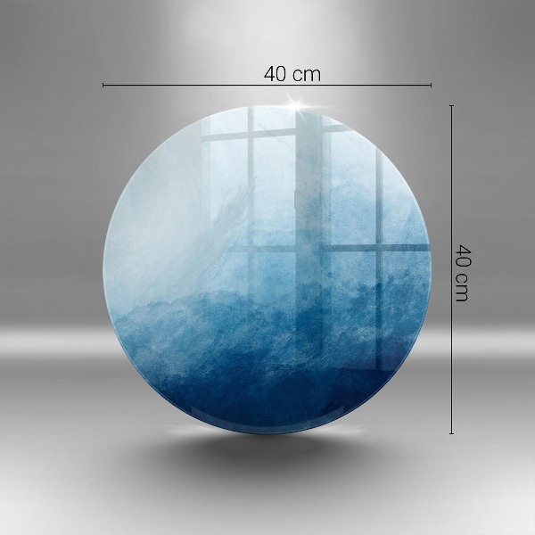 Sottobicchiere in vetro per candele tombali con motivo a sfondo astratto