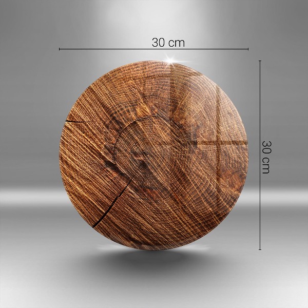 Sottobicchiere in vetro per candele tombali con struttura in legno