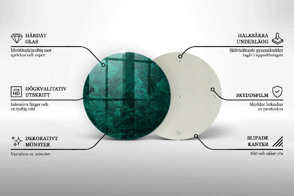 Sottobicchiere in vetro per candele tombali con texture di sfondo in pietra