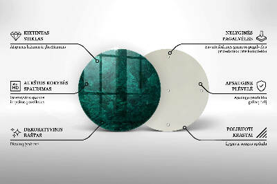 Sottobicchiere in vetro per candele tombali con texture di sfondo in pietra