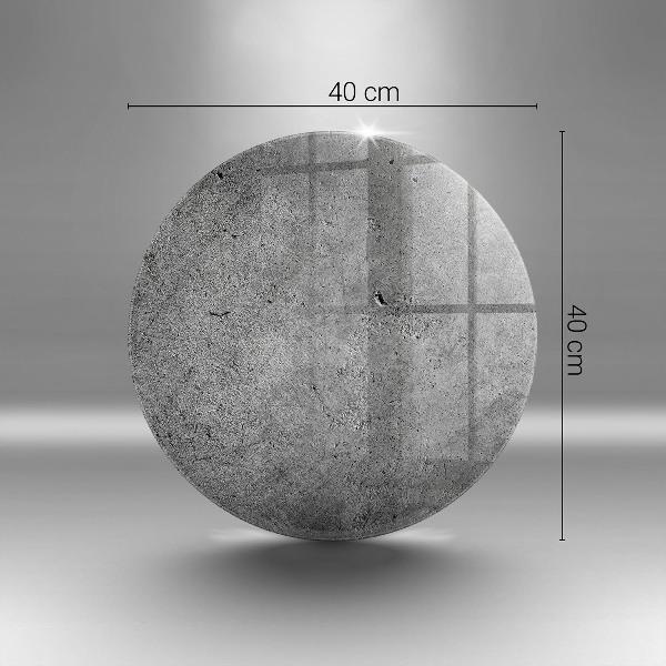 Sottobicchiere in vetro per candele tombali con texture effetto pietra cemento