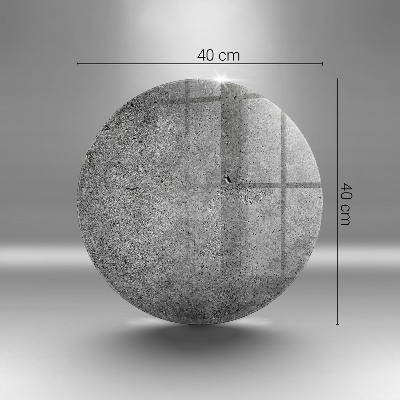 Sottobicchiere in vetro per candele tombali con texture effetto pietra cemento