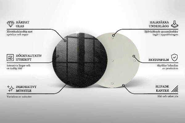 Piatto in vetro per candele con finitura a effetto pietra