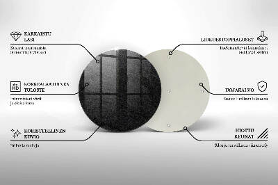 Piatto in vetro per candele con finitura a effetto pietra
