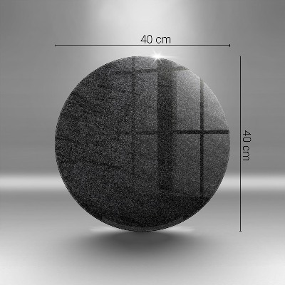 Piatto in vetro per candele con finitura a effetto pietra