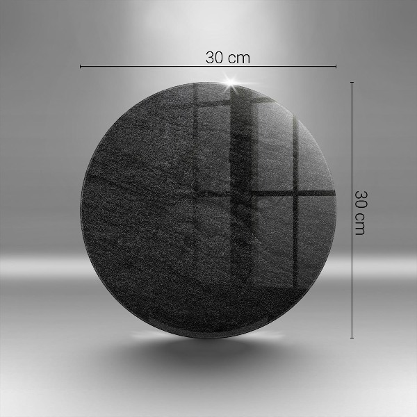 Sottobicchiere in vetro per candele tombali con motivo a struttura rocciosa