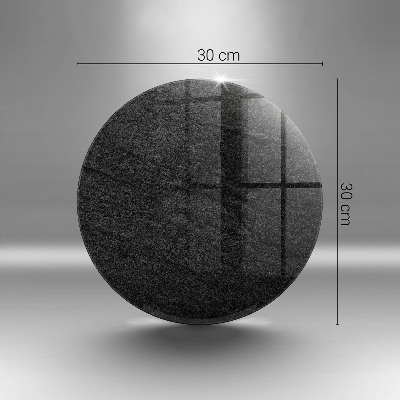 Sottobicchiere in vetro per candele tombali con motivo a struttura rocciosa