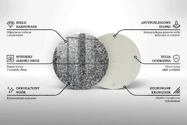Sottobicchiere in vetro per candele tombali con finitura a effetto pietra