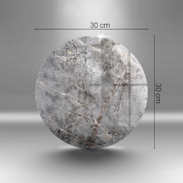 Sottobicchiere in vetro per candele tombali con finitura effetto pietra