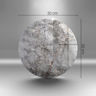 Sottobicchiere in vetro per candele tombali con finitura effetto pietra