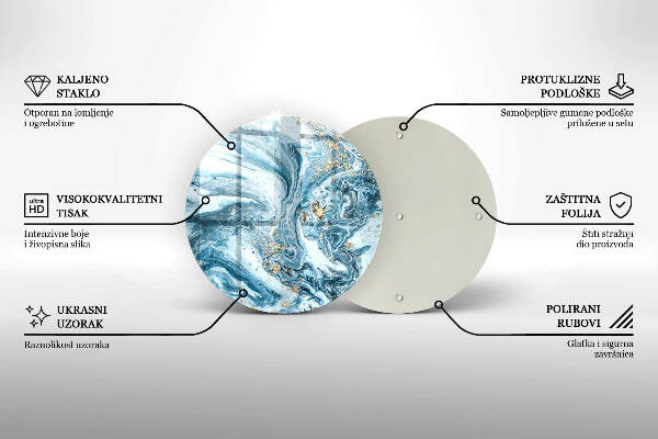 Sottobicchiere in vetro per candele tombali con struttura decorativa in oro