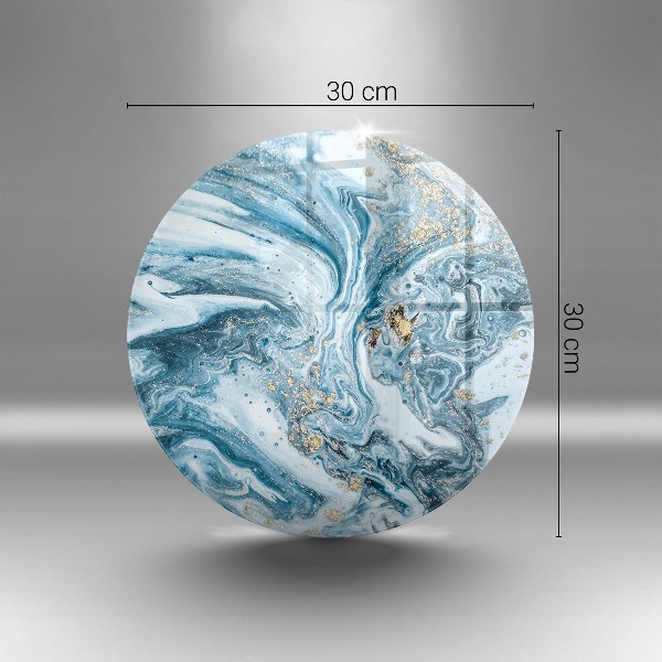 Sottobicchiere in vetro per candele tombali con struttura decorativa in oro