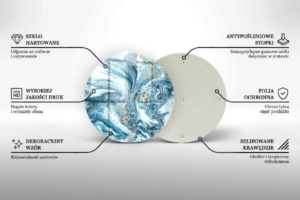 Sottobicchiere in vetro per candele tombali con struttura decorativa in oro