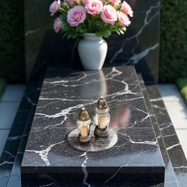 Piatto in vetro per candele con motivo di vecchie assi di legno