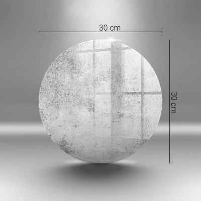 Sottobicchiere in vetro per candele tombali con finitura effetto cemento
